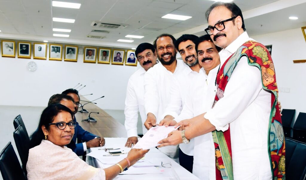 జనసేన ఎమ్మెల్సీ అభ్యర్థిగా కొణిదెల నాగబాబు నామినేషన్